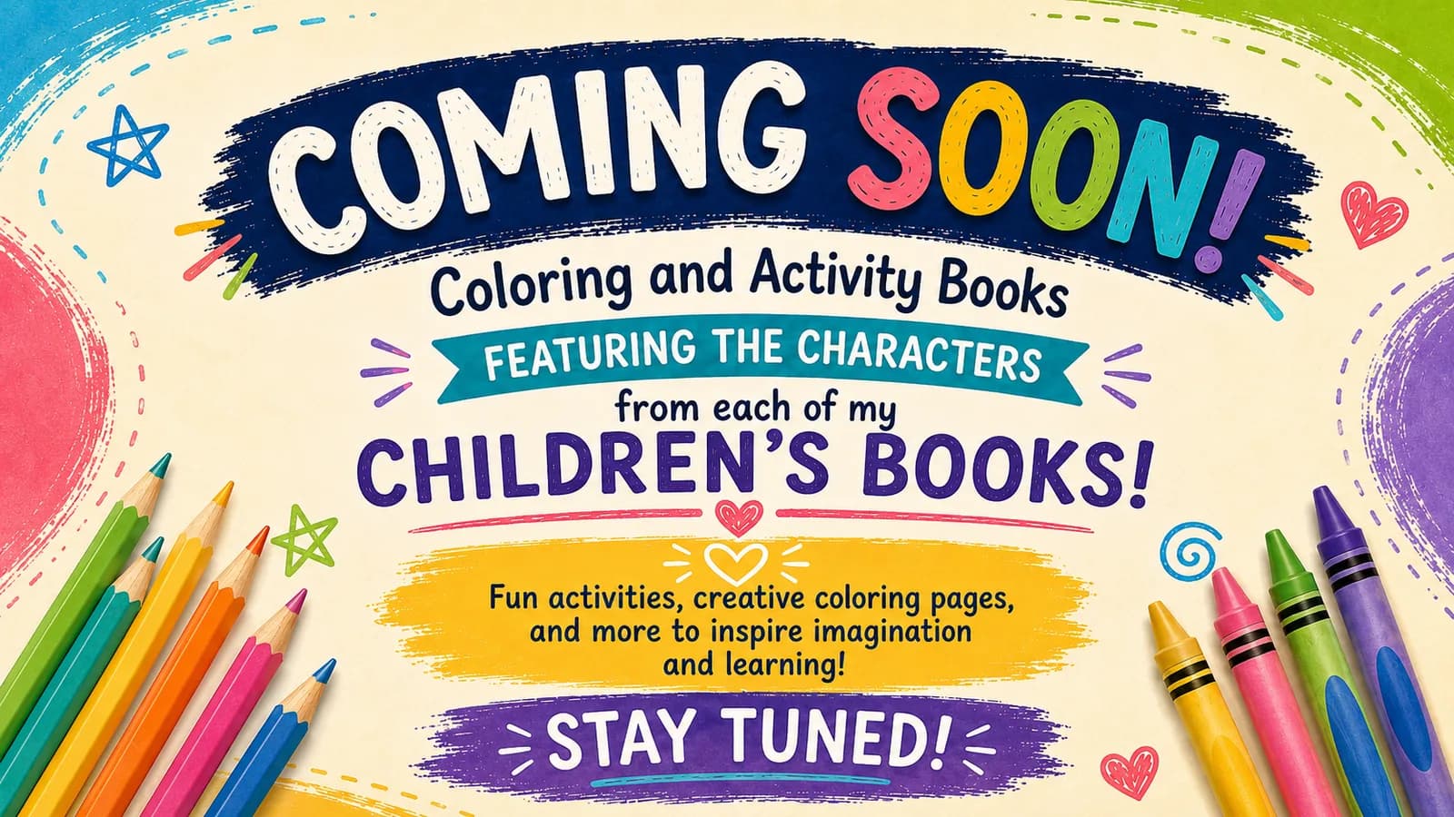 Coming Soon: Coloring & Activity Books! 